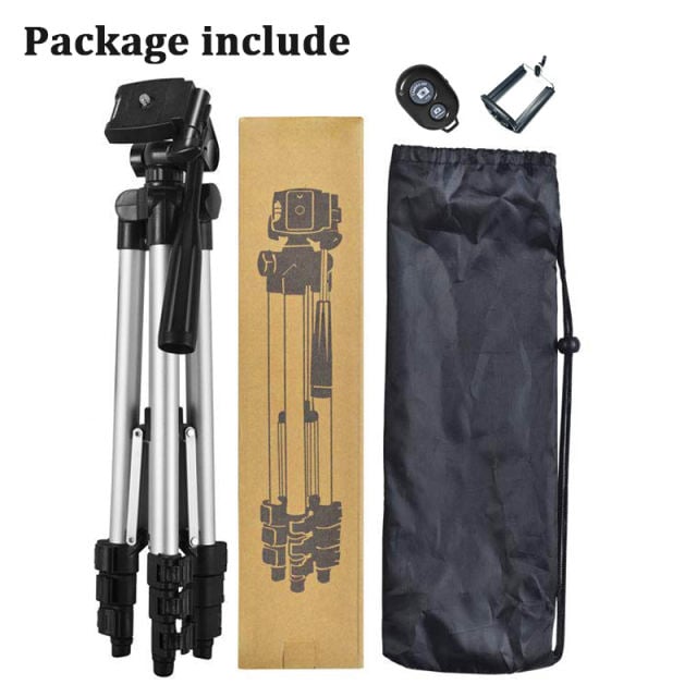 35-106cm Cell Phone Tripod for iPhone 6 7 X Andriod Phone Stand Holder Clip Set for DSLR Camera with Remote tripode para movil Black NO