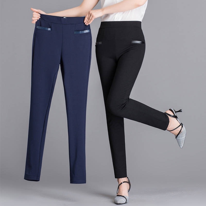 Shein casual pants for women, summer outdoor wear, foreign trade pants for women, high waisted cropped shorts, cross-border pencil pants factory Style_1 M [80-95 pounds]