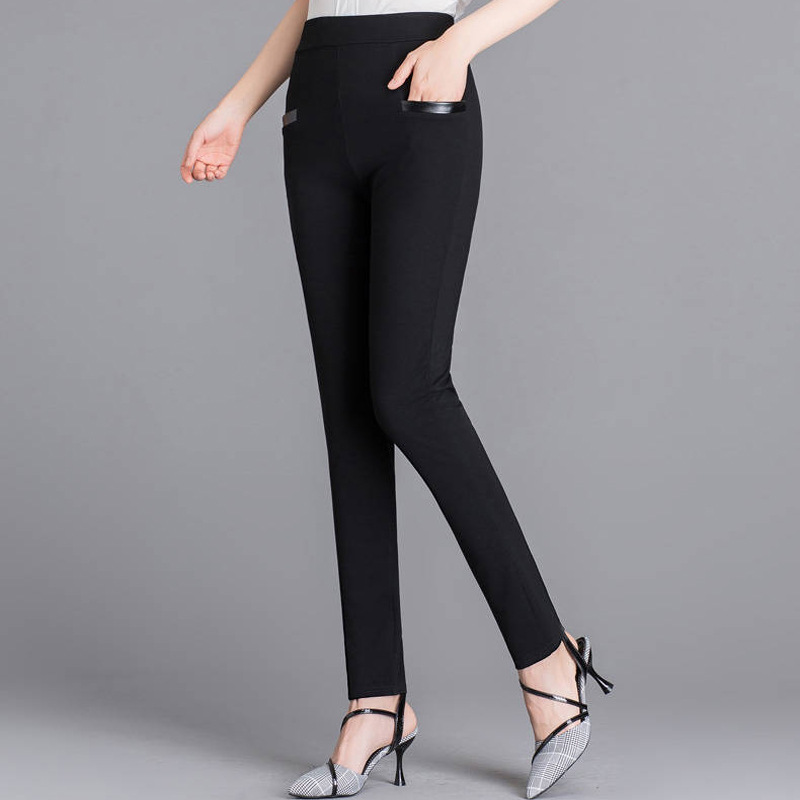 Shein casual pants for women, summer outdoor wear, foreign trade pants for women, high waisted cropped shorts, cross-border pencil pants factory Style_1 M [80-95 pounds]