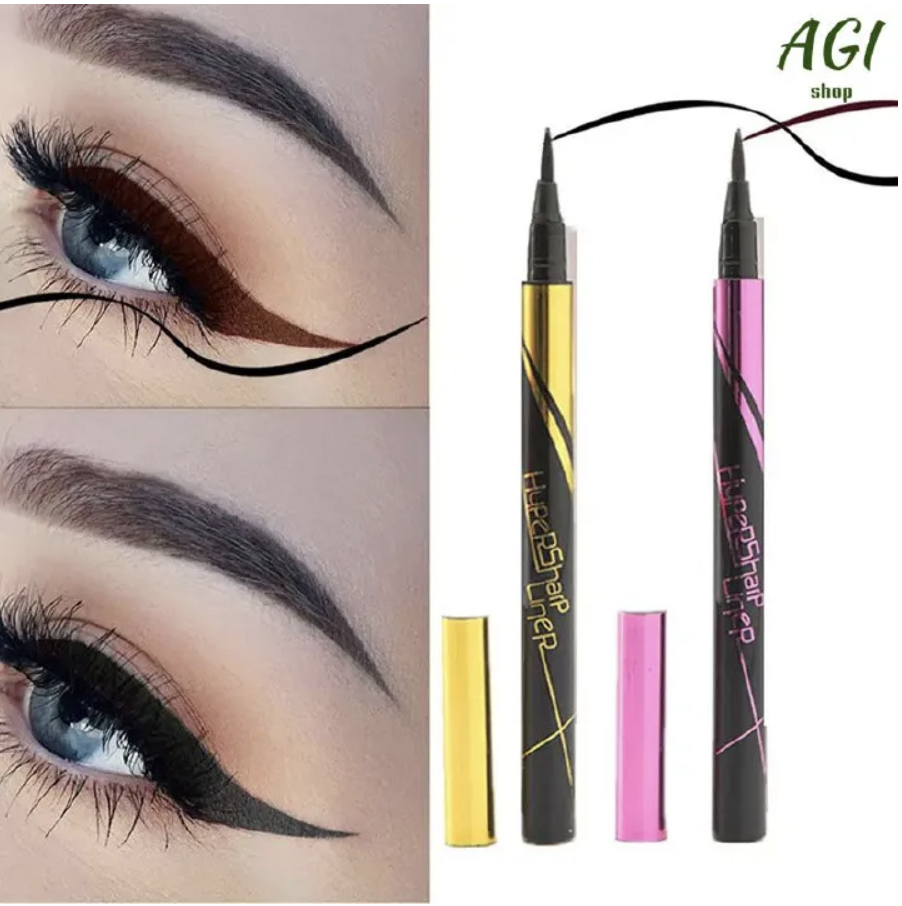 Eyeliner Pen Waterproof Long Lasting Eye Liner Pencil Quick Drying Not Bloom Natural Eyeliner Liquid Pen Cosmetic Tools Professional Makeup Black One size view 3