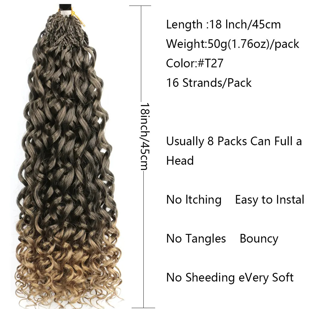 Cross-border European and American three-strand braid GOGO Crochet Hair Latin curl chemical fiber crochet hair dirty braid wig black 14inch