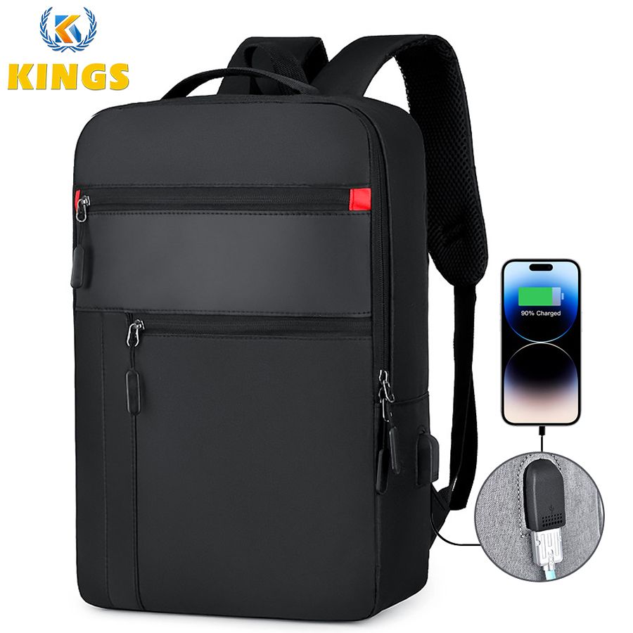 Newly Arrived 15.6inch Backpack Men Bag Laptop Bag Red Dot Rucksack School bag Black Medium