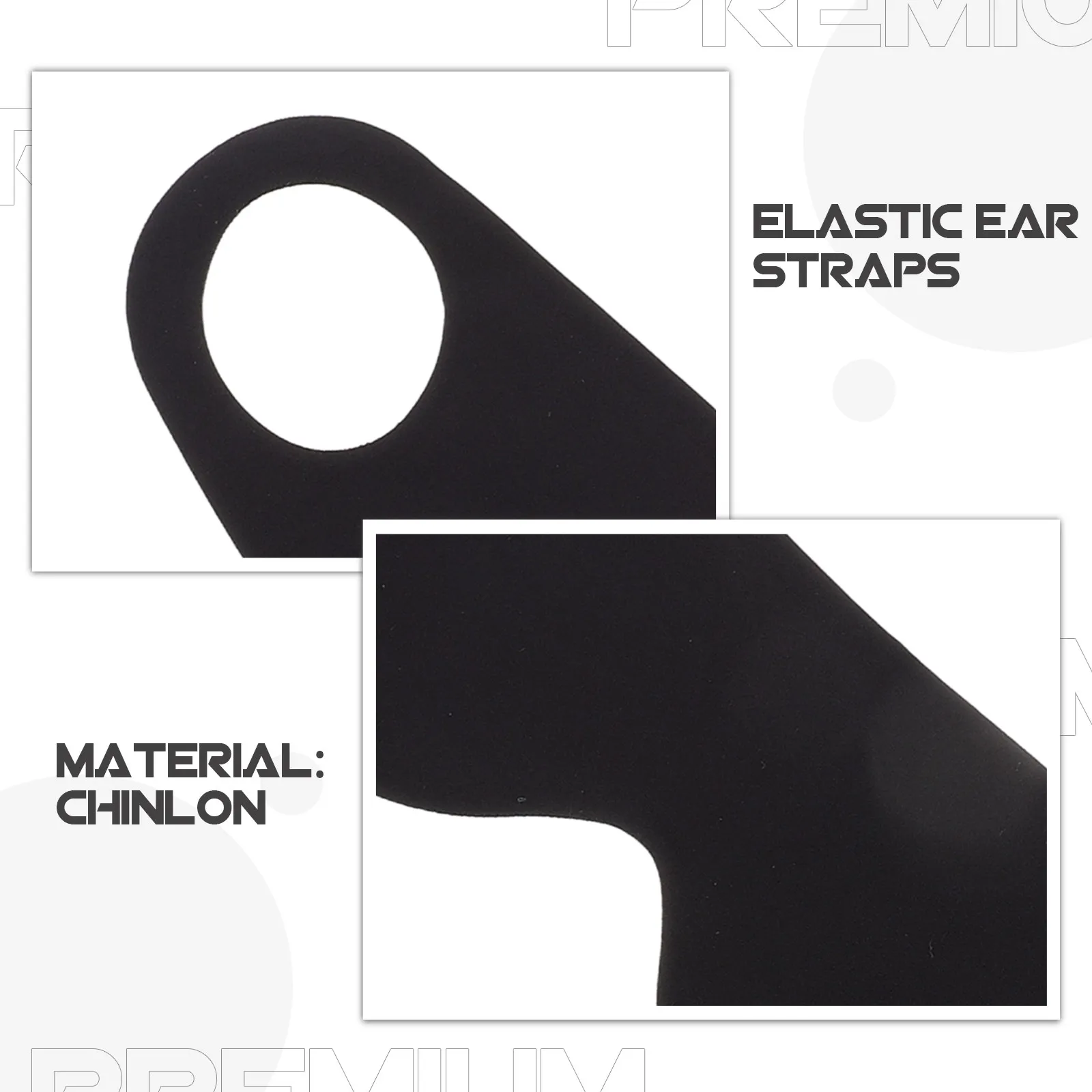 Zero Pressure Sleep Masks Sleeping Mask Eye Cover Lightweight Breathable Blackout Eye Mask with Ear Hook Elastic Strap Soft Comfortable Adjustable for Men Women All Sleep Positions Black Blindfold