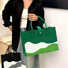 New Arrivals Large Capacity Felt Tote Bags Reusable All In One Multiuse Women Shoulder Bag Gift Shopping Bag Ladies Bag Fashion Bag Women Casual Trendy Shoulder Bag Women Handbags Ladies Shoulder Bags