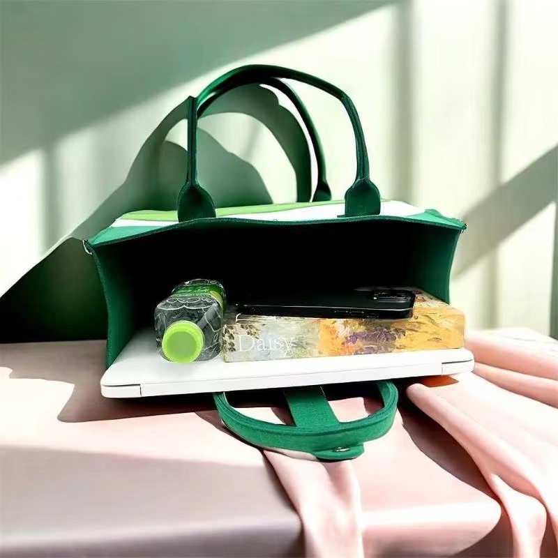 New Arrivals Large Capacity Felt Tote Bags Reusable All In One Multiuse Women Shoulder Bag Gift Shopping Bag Ladies Bag Fashion Bag Women Casual Trendy Shoulder Bag Women Handbags Ladies Shoulder Bags