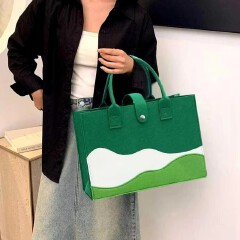 New Arrivals Large Capacity Felt Tote Bags Reusable All In One Multiuse Women Shoulder Bag Gift Shopping Bag Ladies Bag Fashion Bag Women Casual Trendy Shoulder Bag Women Handbags Ladies Shoulder Bags