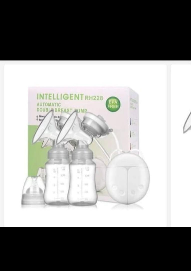 Electric Double Breast Pump Automatic Milk Extractor Intelligent Massage Pumping BPA-Free