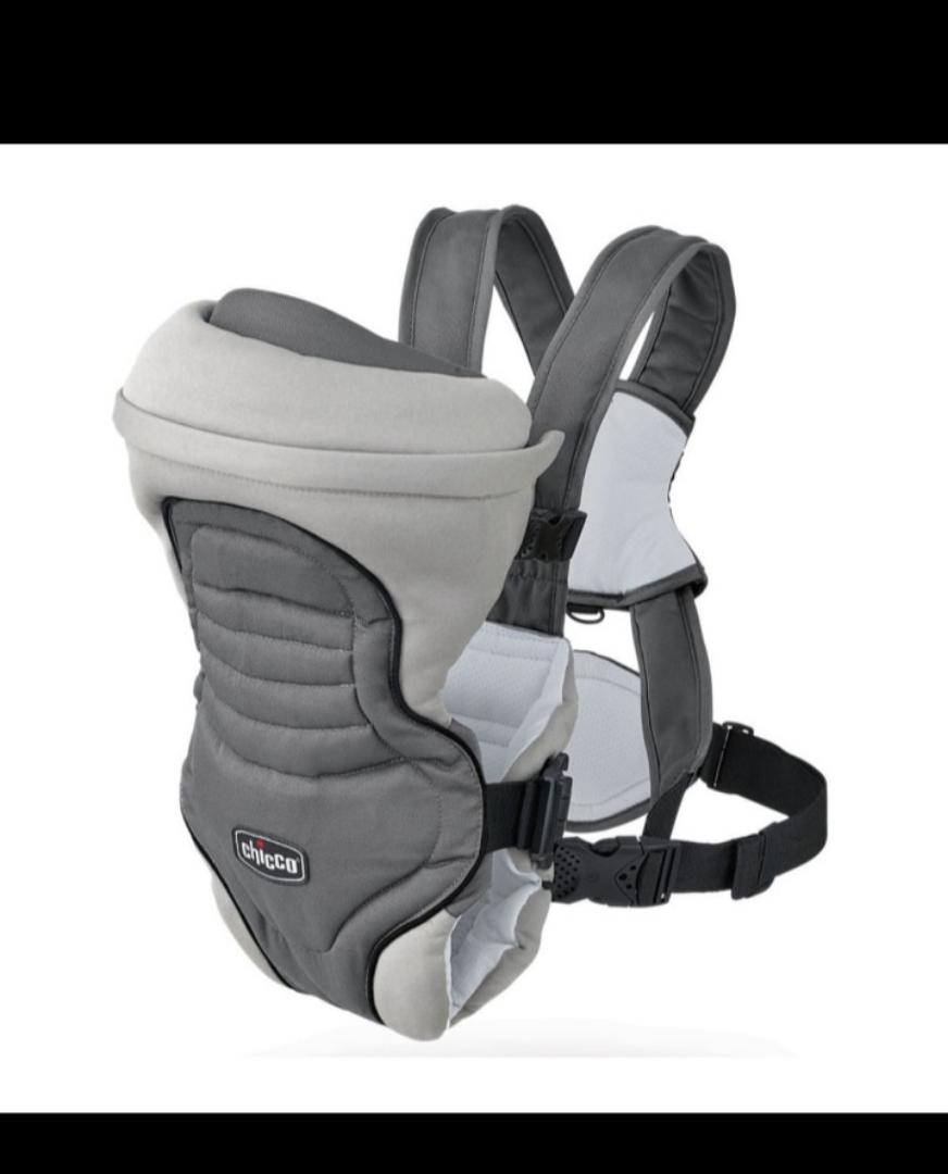 Chicco Ergonomic Baby Carrier | Adjustable Front Baby Carrier | Soft Breathable Infant & Toddler Carrier 3.5-15kg - Grey