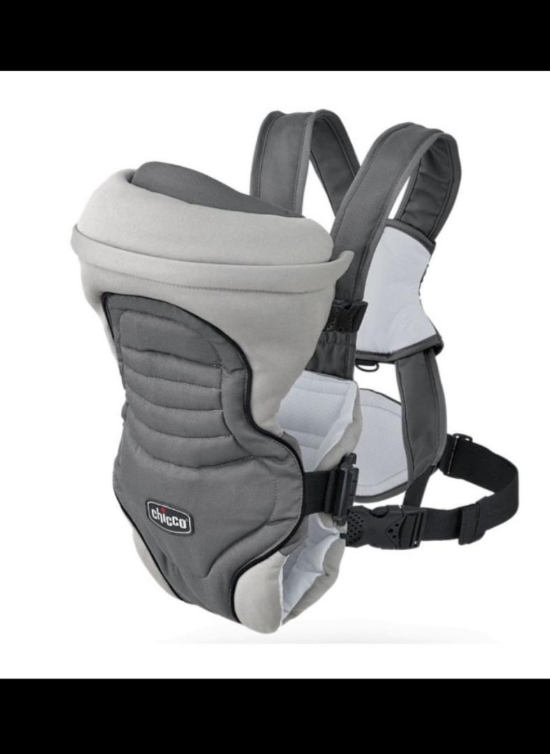 Chicco Ergonomic Baby Carrier | Adjustable Front Baby Carrier | Soft Breathable Infant & Toddler Carrier 3.5-15kg - Grey