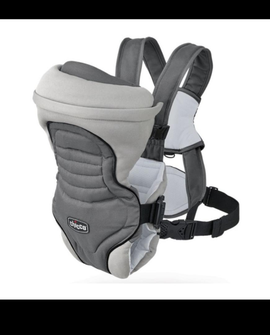 Chicco Ergonomic Baby Carrier | Adjustable Front Baby Carrier | Soft Breathable Infant & Toddler Carrier 3.5-15kg - Grey