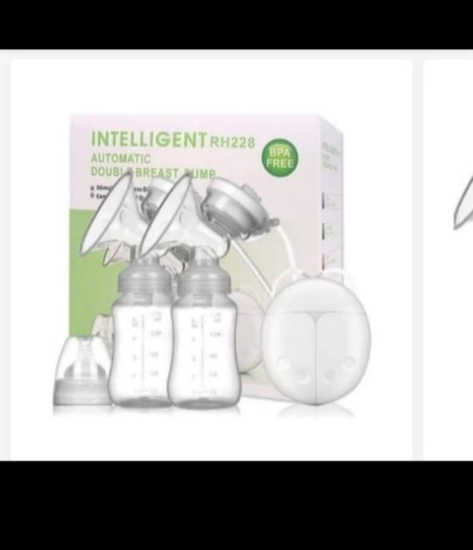 Electric Double Breast Pump Automatic Milk Extractor Intelligent Massage Pumping BPA-Free