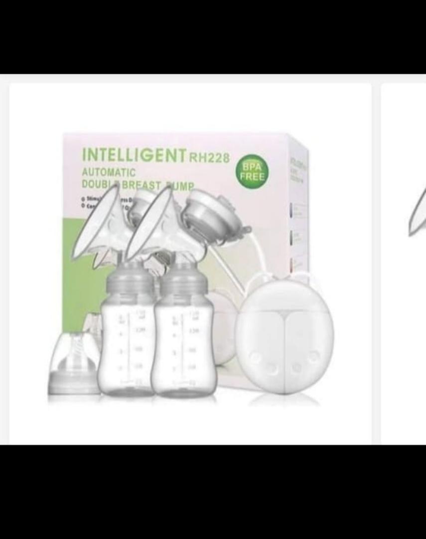 Electric Double Breast Pump Automatic Milk Extractor Intelligent Massage Pumping BPA-Free