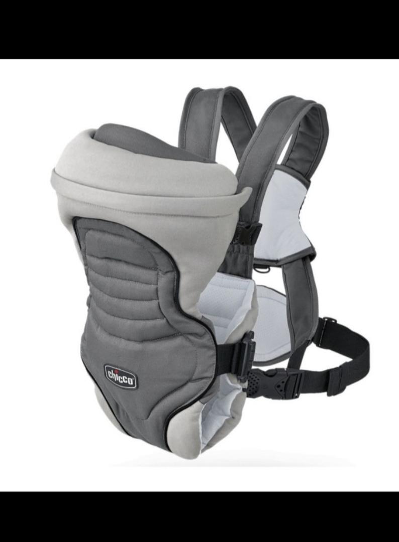 Chicco Ergonomic Baby Carrier | Adjustable Front Baby Carrier | Soft Breathable Infant & Toddler Carrier 3.5-15kg - Grey