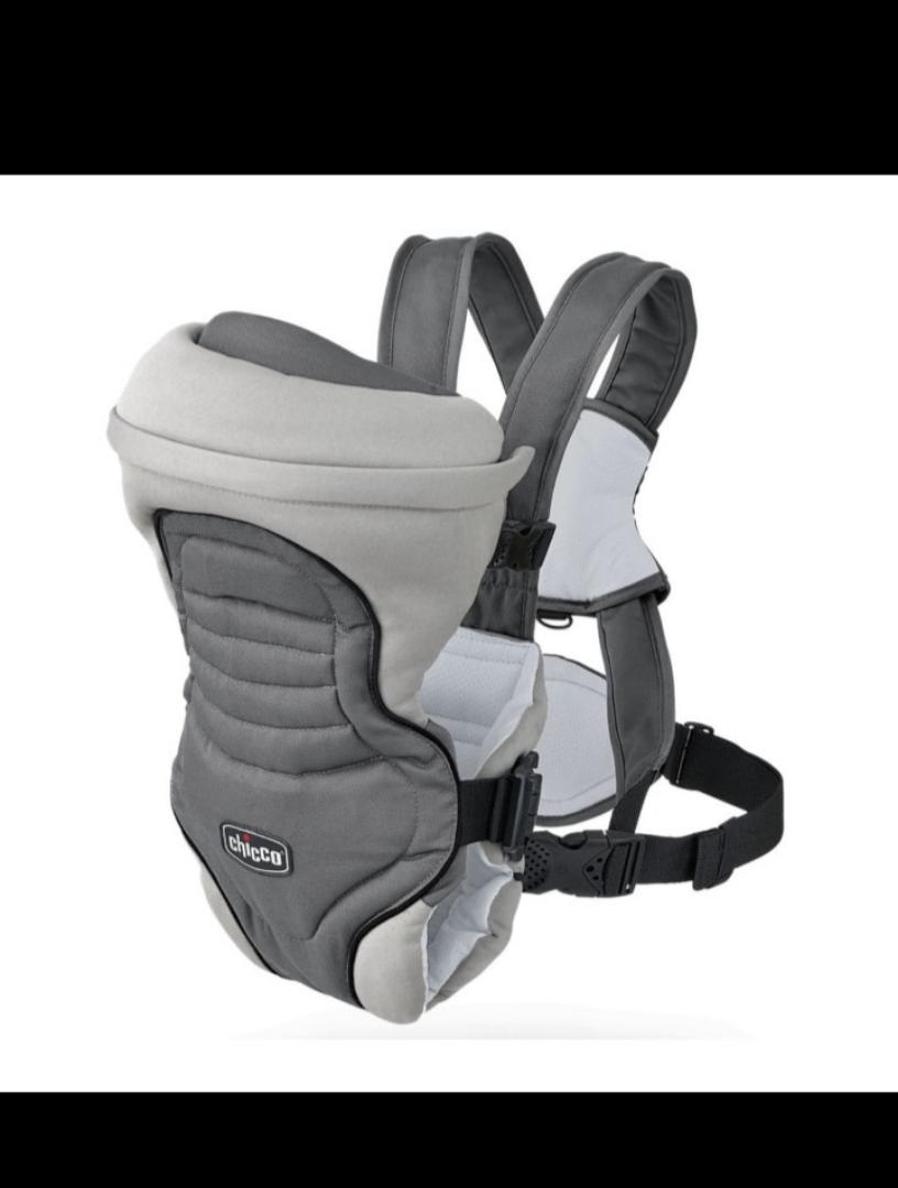 Chicco Ergonomic Baby Carrier | Adjustable Front Baby Carrier | Soft Breathable Infant & Toddler Carrier 3.5-15kg - Grey