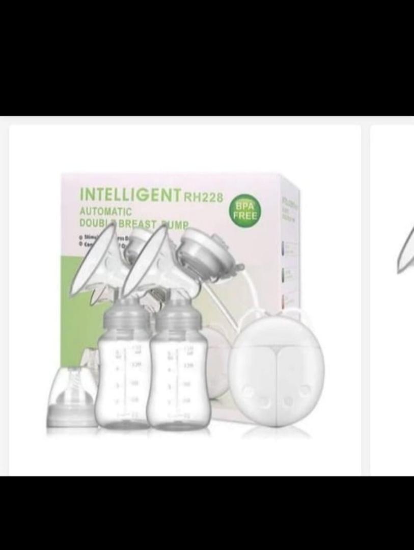 Electric Double Breast Pump Automatic Milk Extractor Intelligent Massage Pumping BPA-Free