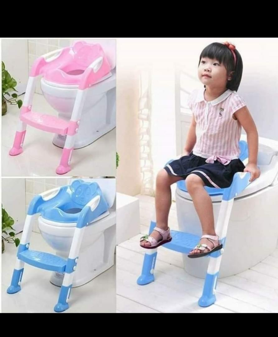 Adjustable Toddler Potty Training Seat with Step Stool Ladder - Non-Slip Kids Toilet Trainer Chair for Boys & Girls