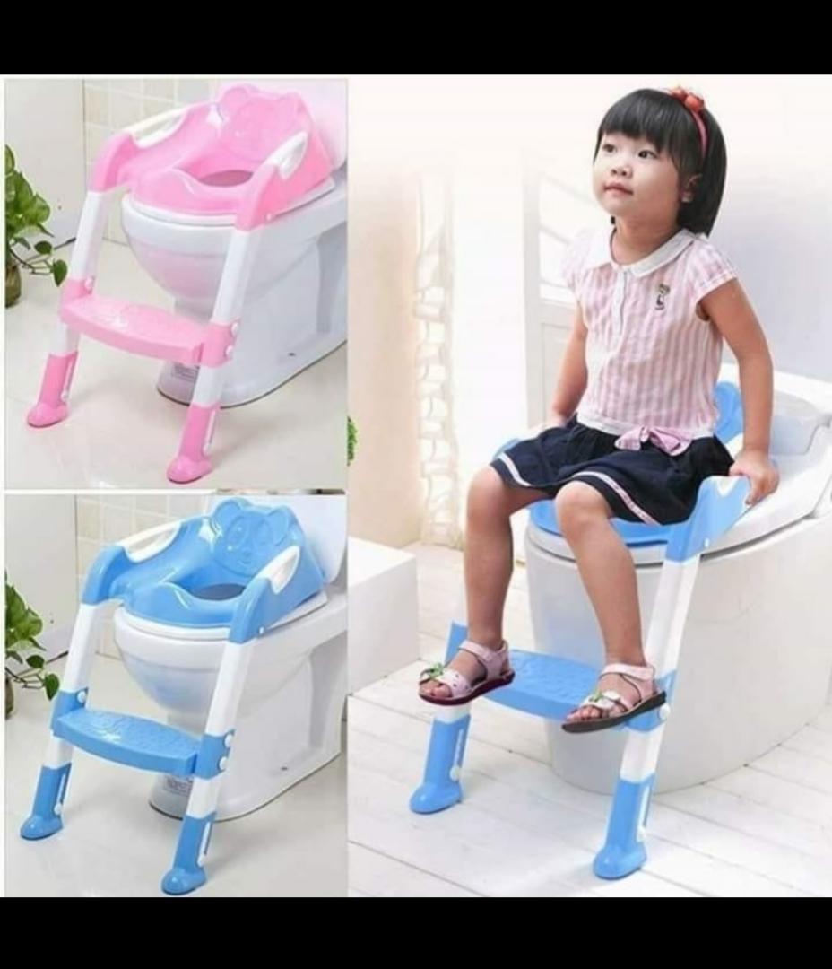 Adjustable Toddler Potty Training Seat with Step Stool Ladder - Non-Slip Kids Toilet Trainer Chair for Boys & Girls