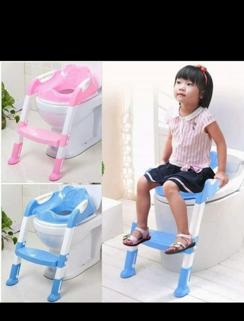 Adjustable Toddler Potty Training Seat with Step Stool Ladder - Non-Slip Kids Toilet Trainer Chair for Boys & Girls