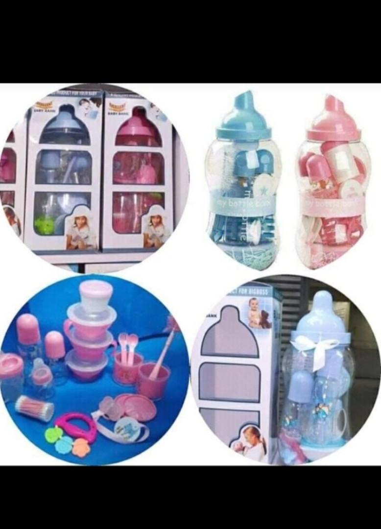 Baby Feeding Bottle Set Newborn Baby Feeding Kit with Milk Bottles, Spoons, Cups & Feeding Accessories