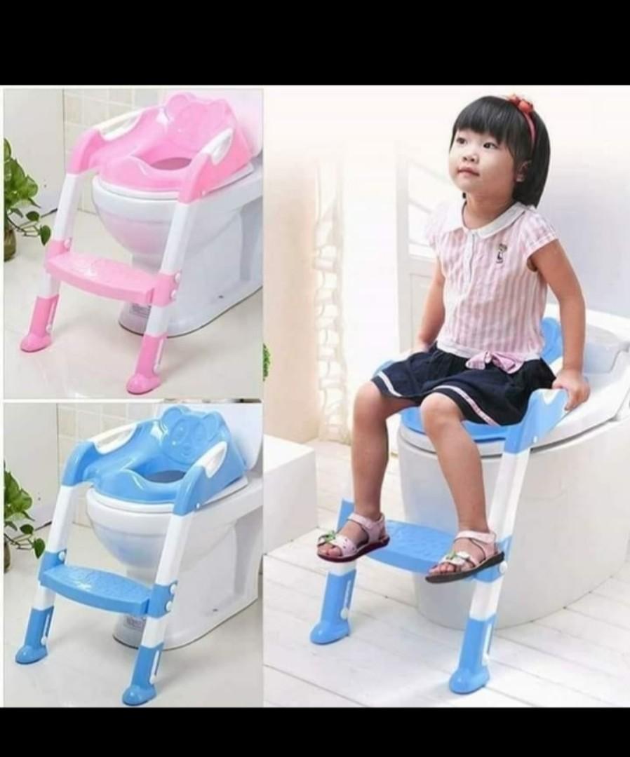 Adjustable Toddler Potty Training Seat with Step Stool Ladder - Non-Slip Kids Toilet Trainer Chair for Boys & Girls
