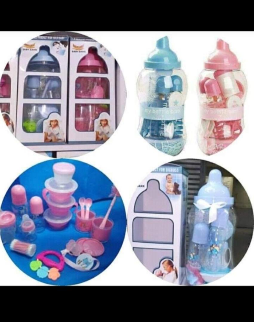 Baby Feeding Bottle Set Newborn Baby Feeding Kit with Milk Bottles, Spoons, Cups & Feeding Accessories