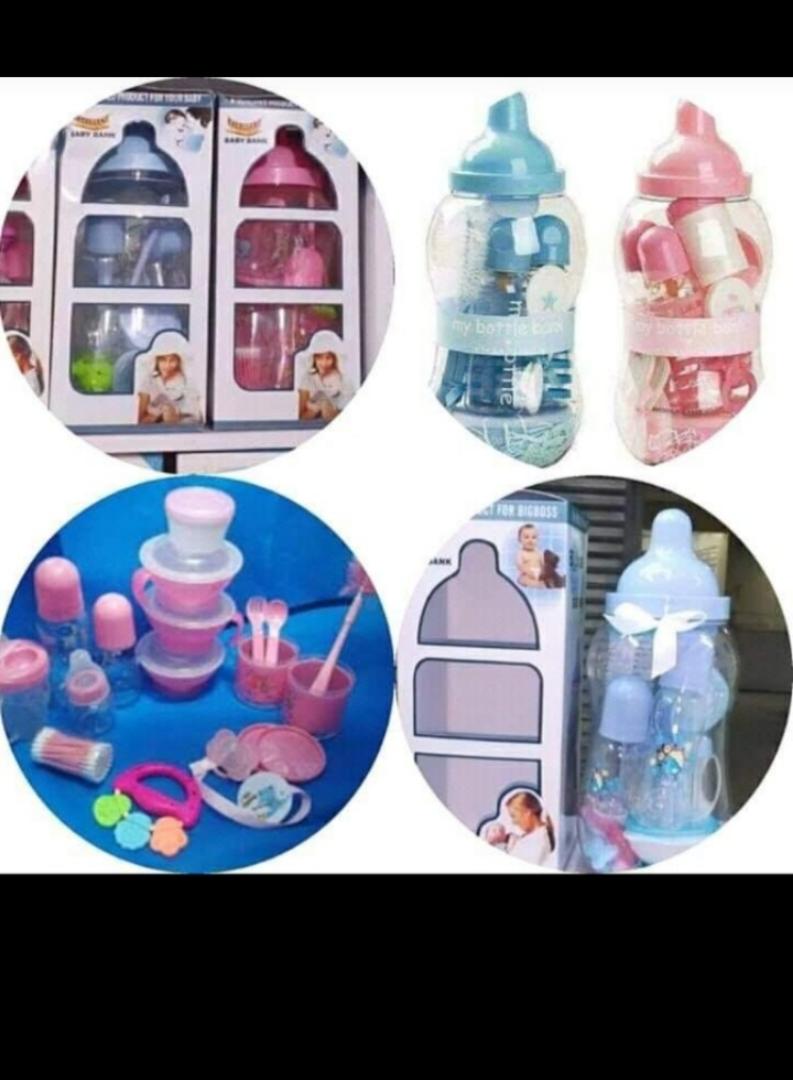 Baby Feeding Bottle Set Newborn Baby Feeding Kit with Milk Bottles, Spoons, Cups & Feeding Accessories