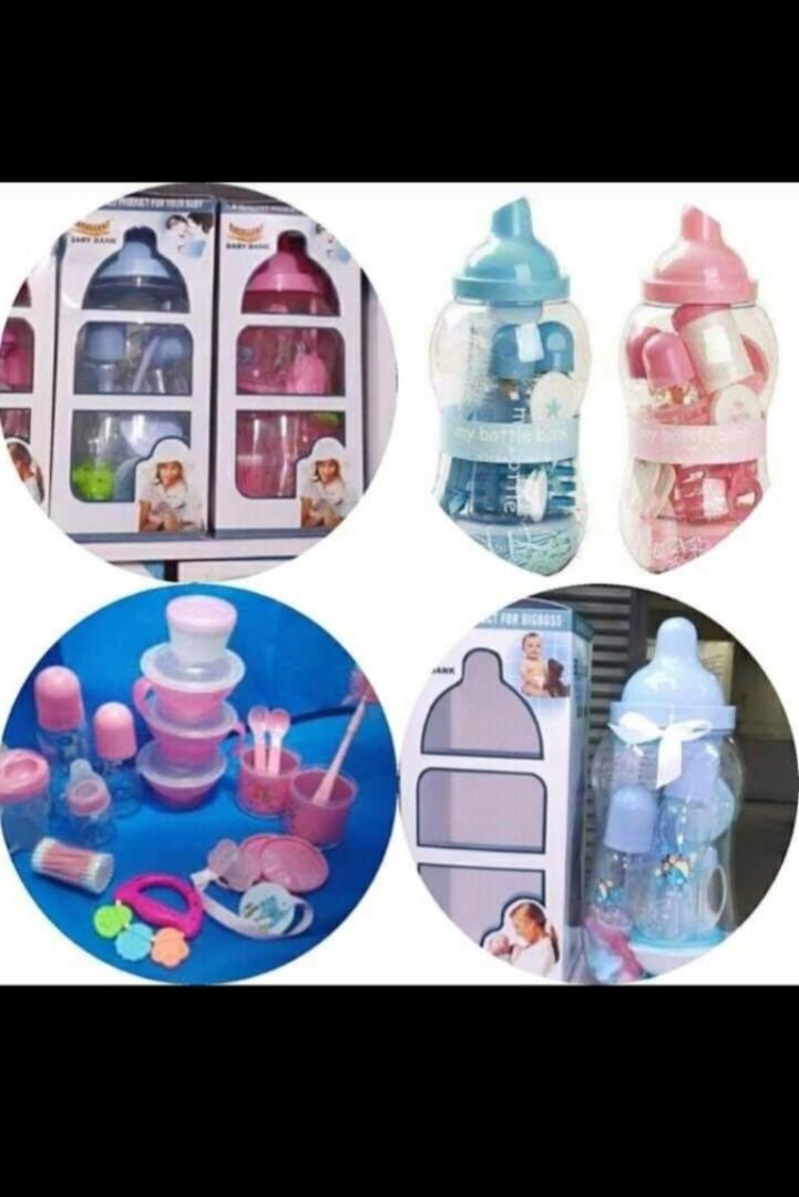 Baby Feeding Bottle Set Newborn Baby Feeding Kit with Milk Bottles, Spoons, Cups & Feeding Accessories