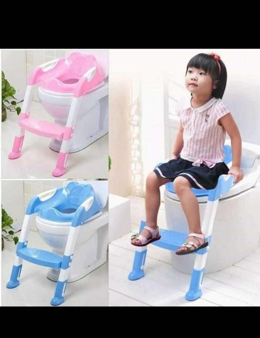 Adjustable Toddler Potty Training Seat with Step Stool Ladder - Non-Slip Kids Toilet Trainer Chair for Boys & Girls