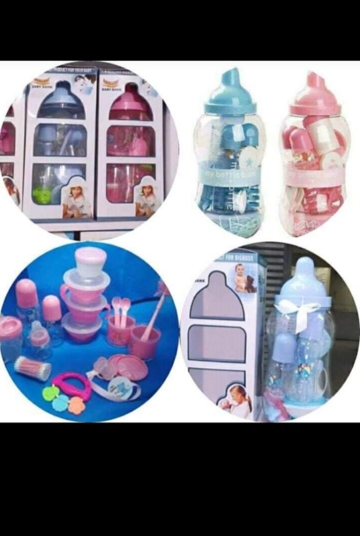 Baby Feeding Bottle Set Newborn Baby Feeding Kit with Milk Bottles, Spoons, Cups & Feeding Accessories