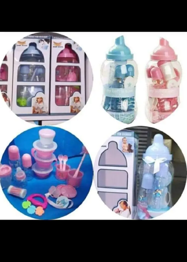 Baby Feeding Bottle Set Newborn Baby Feeding Kit with Milk Bottles, Spoons, Cups & Feeding Accessories