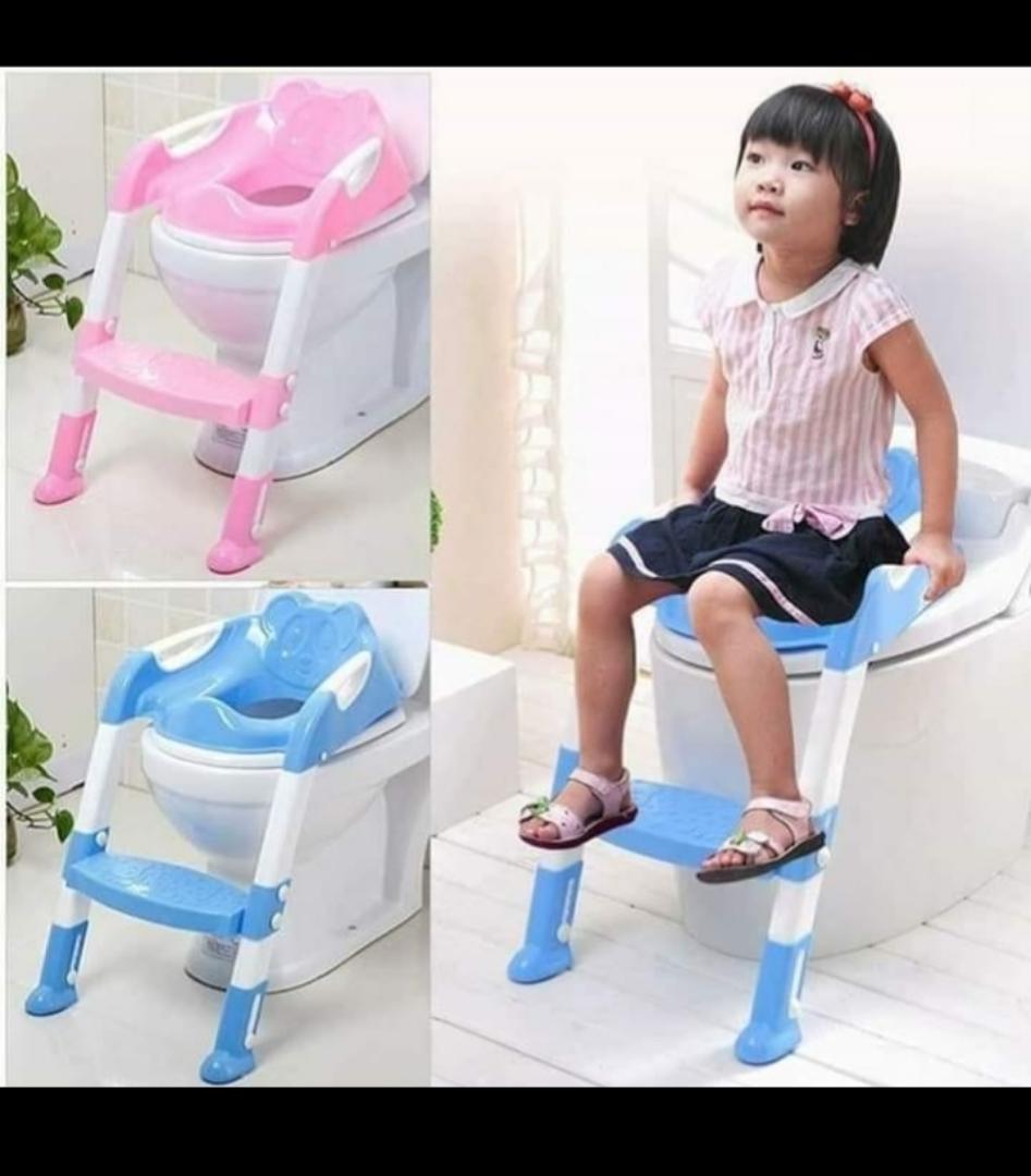 Adjustable Toddler Potty Training Seat with Step Stool Ladder - Non-Slip Kids Toilet Trainer Chair for Boys & Girls