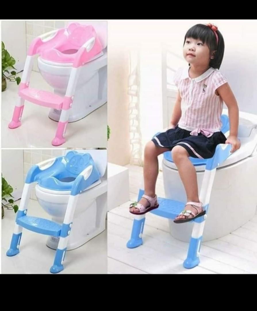 Adjustable Toddler Potty Training Seat with Step Stool Ladder - Non-Slip Kids Toilet Trainer Chair for Boys & Girls
