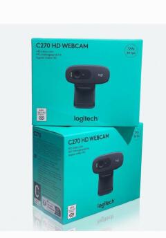 Logitech C270 HD Webcam 720p 30fps Widescreen Video Calling & Recording Camera with Noise-Reducing Mic