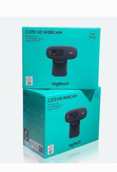 Logitech C270 HD Webcam 720p 30fps Widescreen Video Calling & Recording Camera with Noise-Reducing Mic