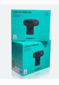 Logitech C270 HD Webcam 720p 30fps Widescreen Video Calling & Recording Camera with Noise-Reducing Mic