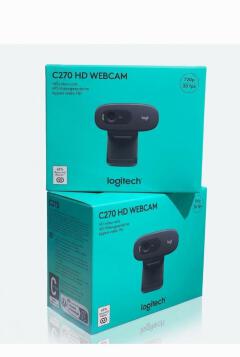 Logitech C270 HD Webcam 720p 30fps Widescreen Video Calling & Recording Camera with Noise-Reducing Mic