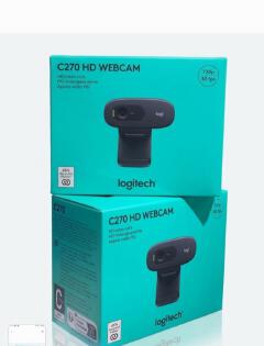 Logitech C270 HD Webcam 720p 30fps Widescreen Video Calling & Recording Camera with Noise-Reducing Mic