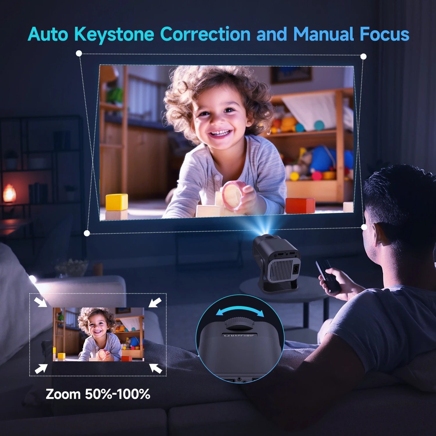 【Savannah Mart】HY320 Mini Newly Native 720P Android 11 4K Projector 300ANSI Wifi6 BT5.0 Cinema Outdoor Portable 180° Rotable Projector - AliExpress