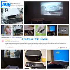 【Savannah Mart】A2000 MINI Projector Portable 3D LED Video Projectors Home Cinema Theater Game Laser Beamer Smart TV BOX 1080P 4K Via HD Port A2000
