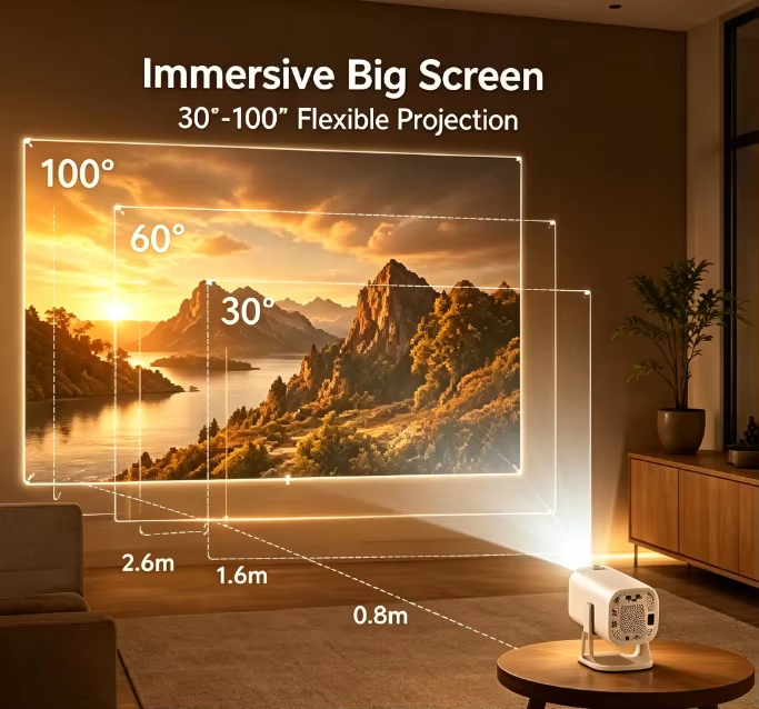 【Savannah Mart】bestseller S40 native 4K HDMI Android projector, dual WiFi Bluetooth vertical portable LED smart home theater low noise