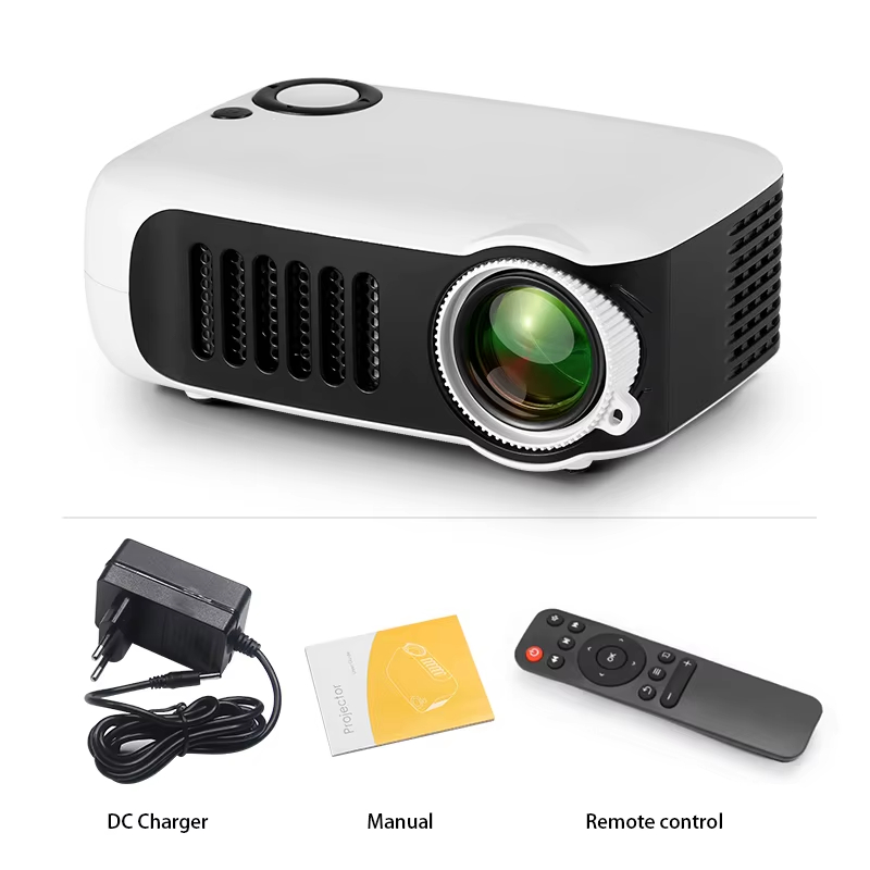 【Savannah Mart】A2000 MINI Projector Portable 3D LED Video Projectors Home Cinema Theater Game Laser Beamer Smart TV BOX 1080P 4K Via HD Port A2000