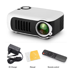 【Savannah Mart】A2000 MINI Projector Portable 3D LED Video Projectors Home Cinema Theater Game Laser Beamer Smart TV BOX 1080P 4K Via HD Port A2000