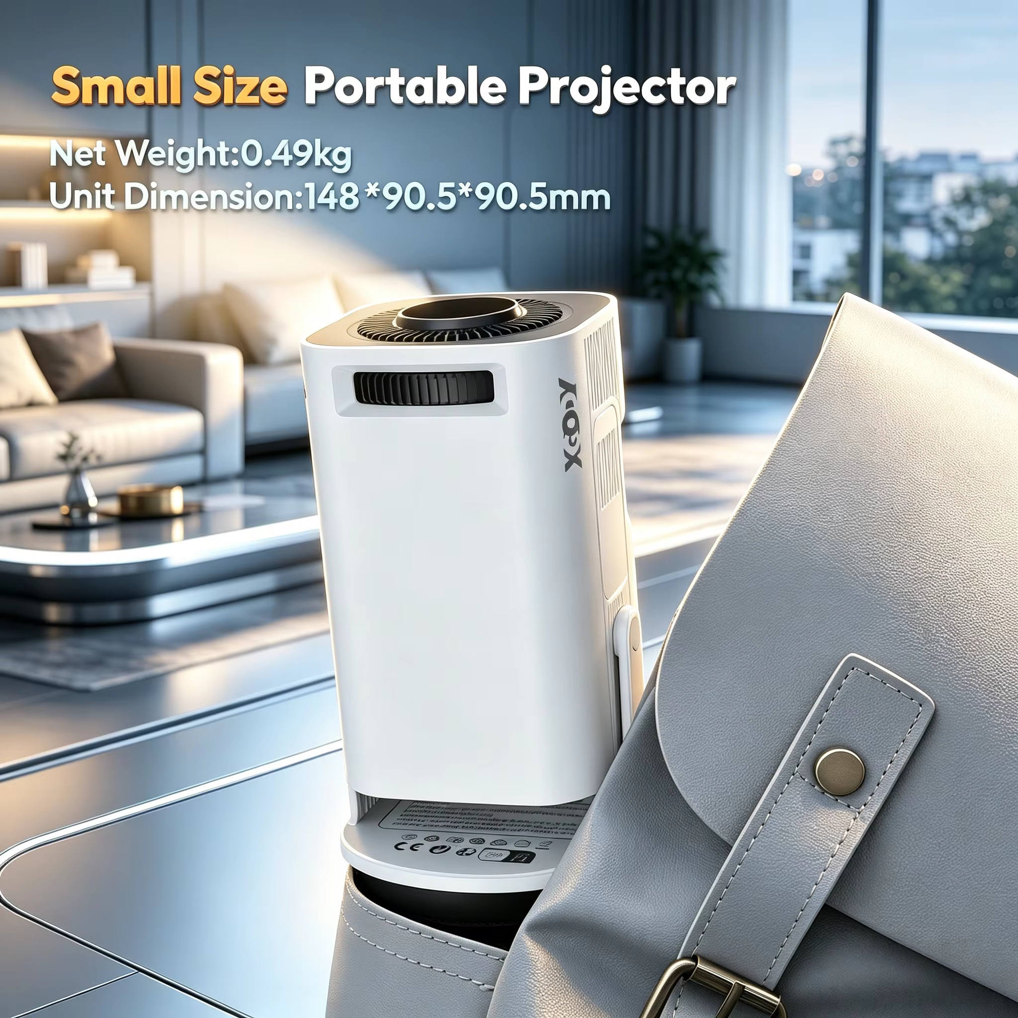 【Savannah Mart】P330  4K 1080p LED Projector with 12000 Lumen Brightness, WiFi 6 Bluetooth 5.0 Portable Home Theater System for entertainment
