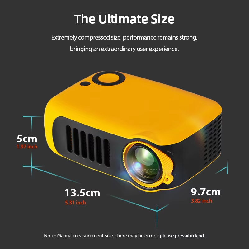 【Savannah Mart】A2000 MINI Projector Portable 3D LED Video Projectors Home Cinema Theater Game Laser Beamer Smart TV BOX 1080P 4K Via HD Port A2000