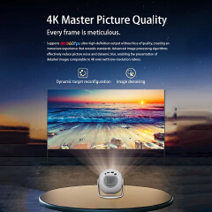 【Savannah Mart】TP360  Velec Projector Android 14 8K Decoding Auto Focus 450 ANSI 720P TP360 New Portable Outdoor Movie Projector For Home Theater