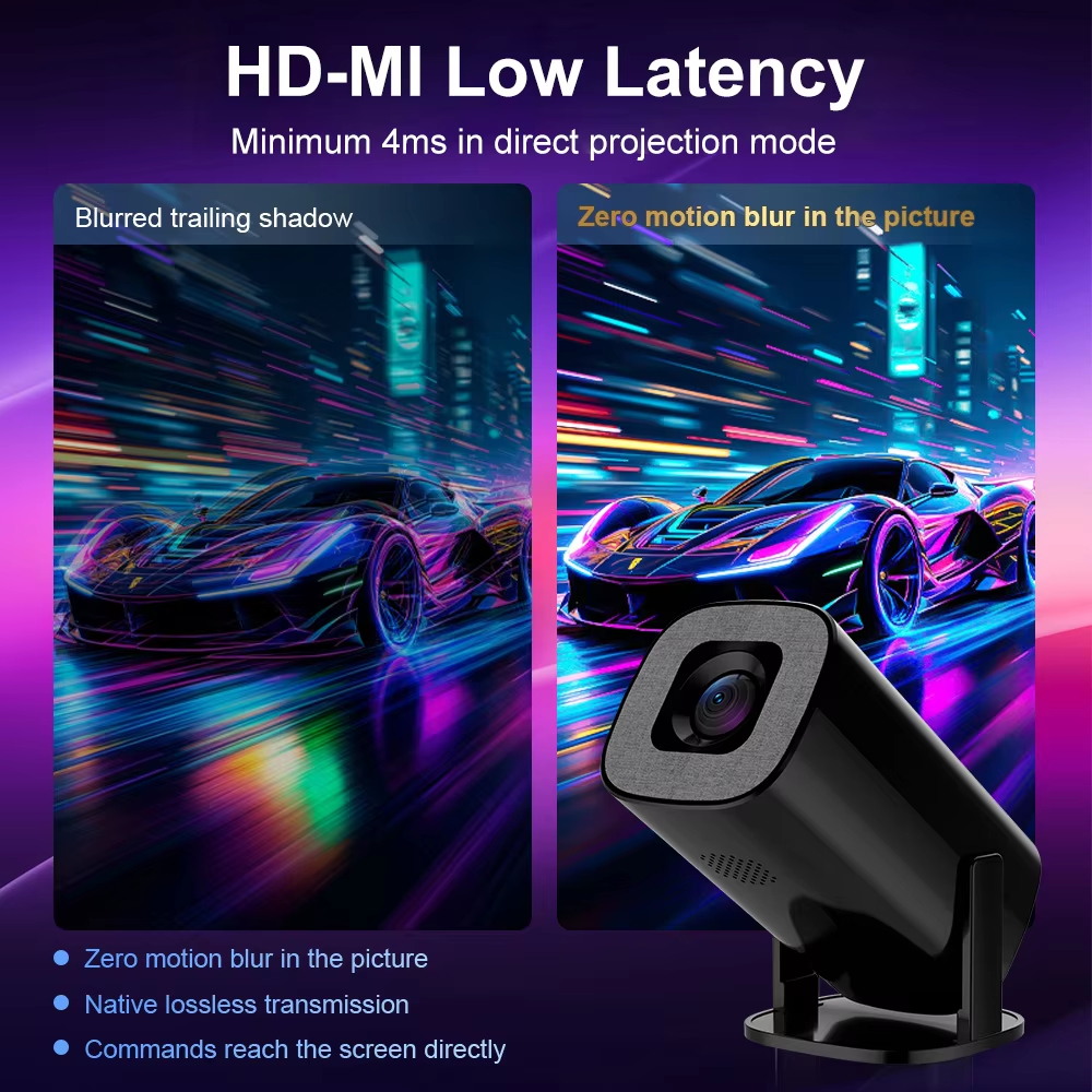 【Savannah Mart】 V1 8K Projector Android 14 Dual Wifi6 300ANSI AllwinnerH723 BT5.4 1280x720P Resolution Home Cinema OutdoorProjector