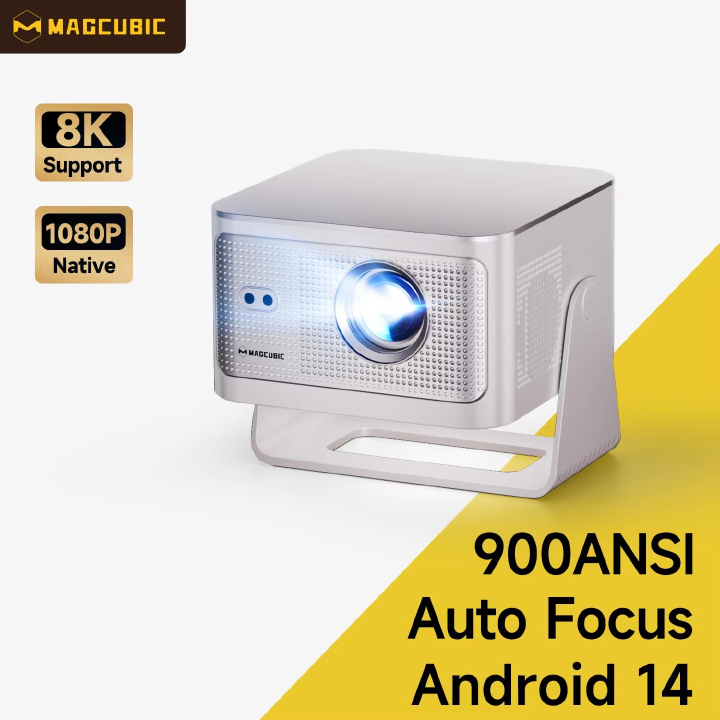 【Savannah Mart】HY350MAX  900ANSI Android 14 Projector Auto Focus Support 8K Native 1080P With Wifi6 BT5.4 16G Allwinner H726 Portable HY350Max