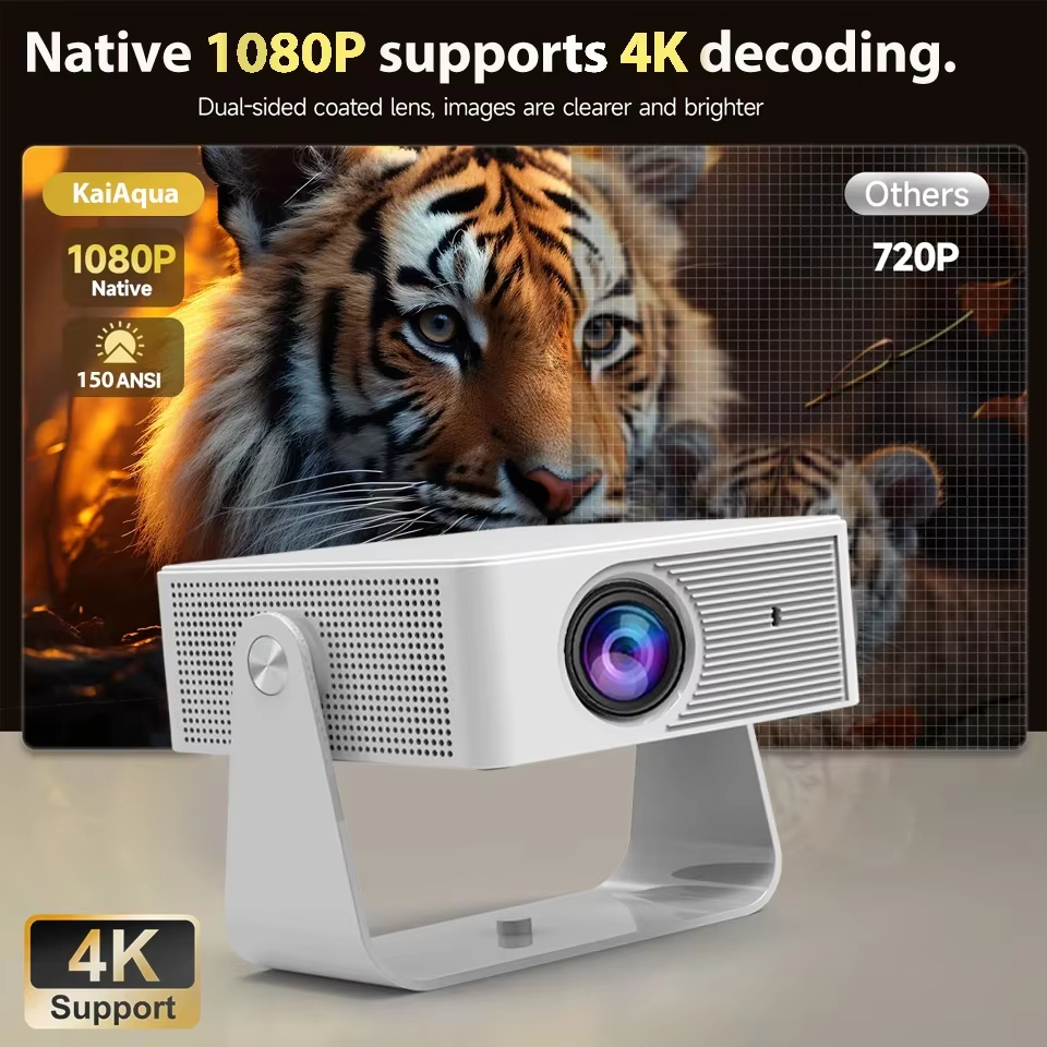 【Savannah Mart】New X3 Native 720P Projector With 4K Decoding & 2.4G 5G WiFi6 BT Home HD YOUTUBE NETFLIX Android portable intelligent projector