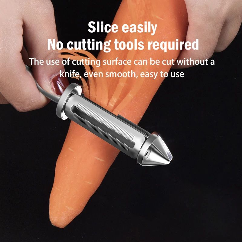 5-in-1 Peeler Fruits Vegetables Grater Two-sided Zinc Alloy Potato Paring Knife Multi Functional Stainless Steel Kitchen Tools