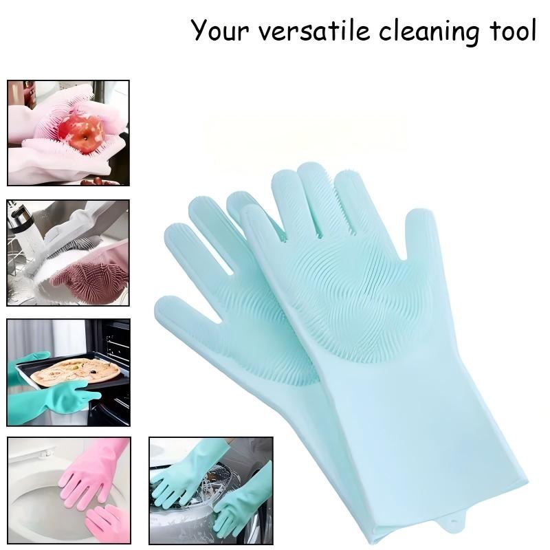Multi-Functional Pet Grooming Gloves for Dogs And Cats Silicone Bathing Shampoo Scrubber Dishwashing Cleaning Glove Hair Removal